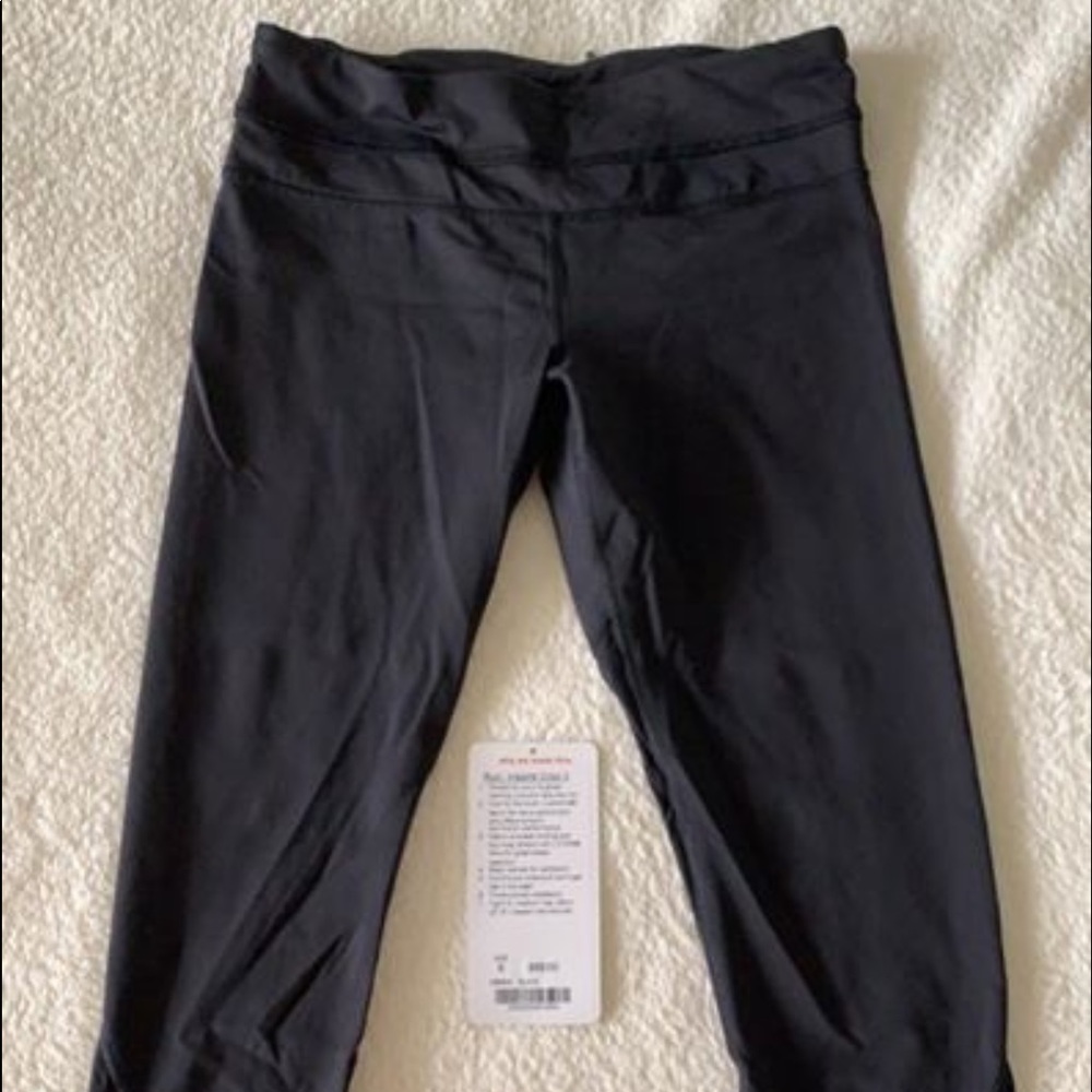 Lululemon black run inspire pants 6